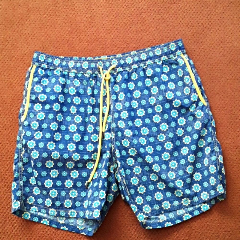 Mr Swim All Over Print  Swim Trunks Size Large
